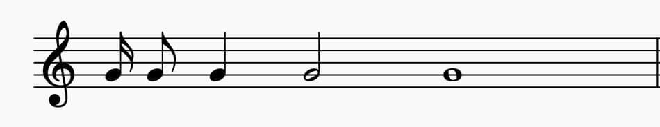 Semiquavers to Semibreves (Duration)