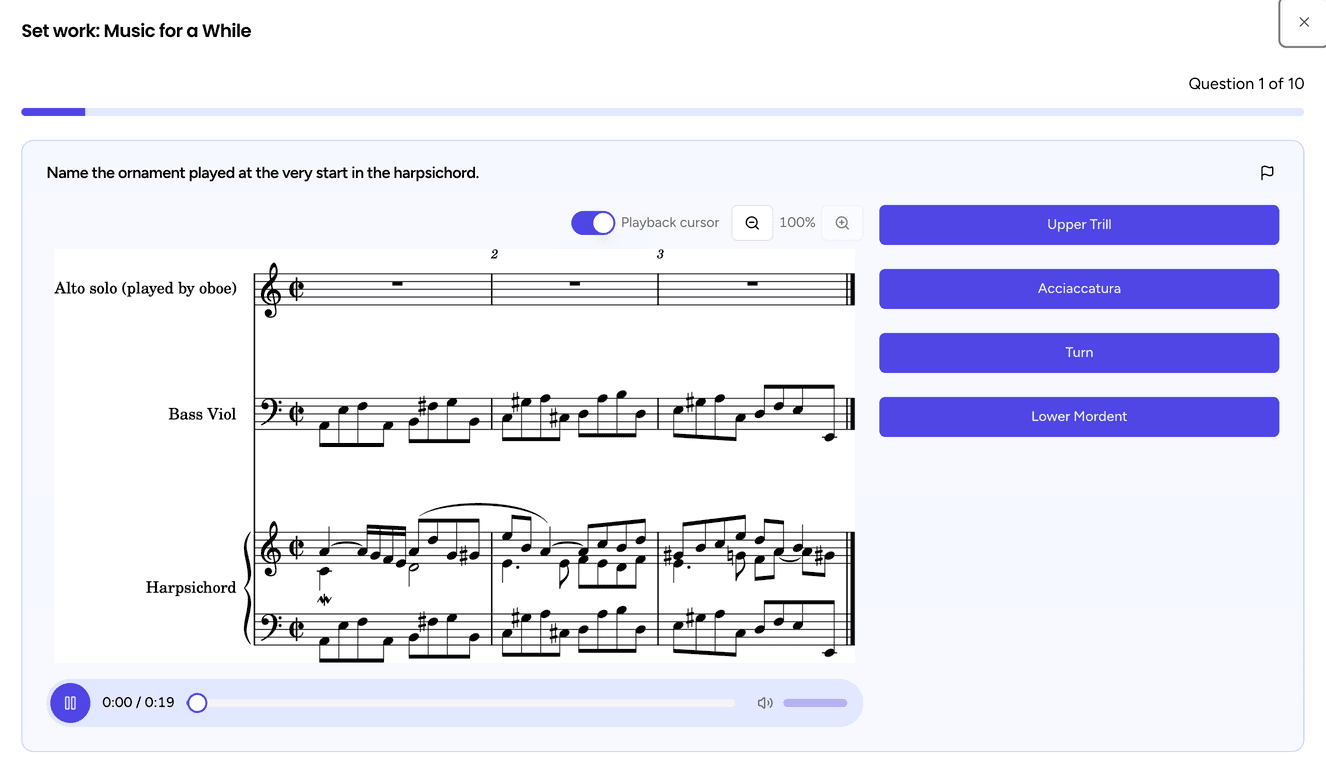 Edexcel GCSE Music revision quiz question