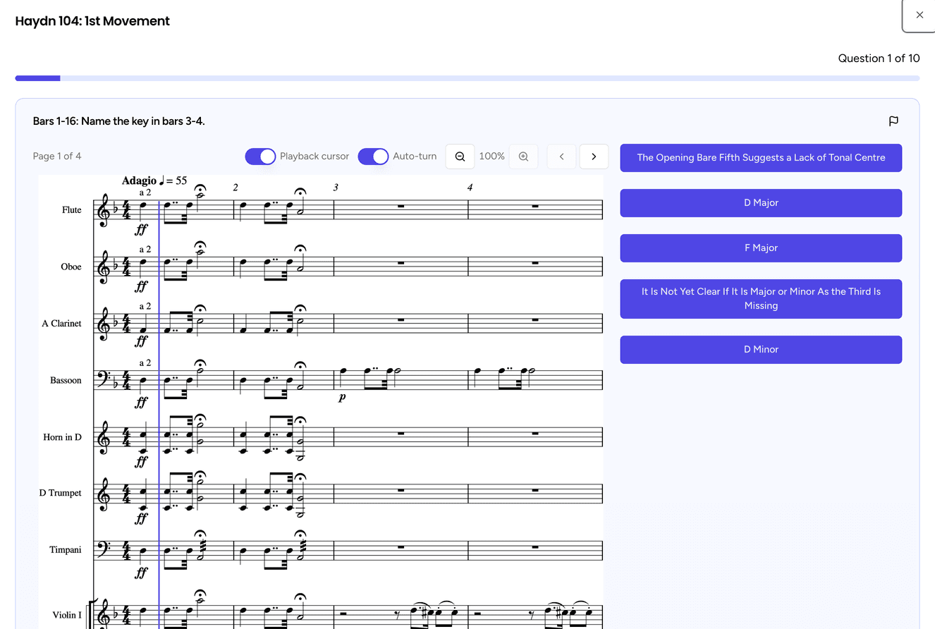 Eduqas A Level Music revision quiz question