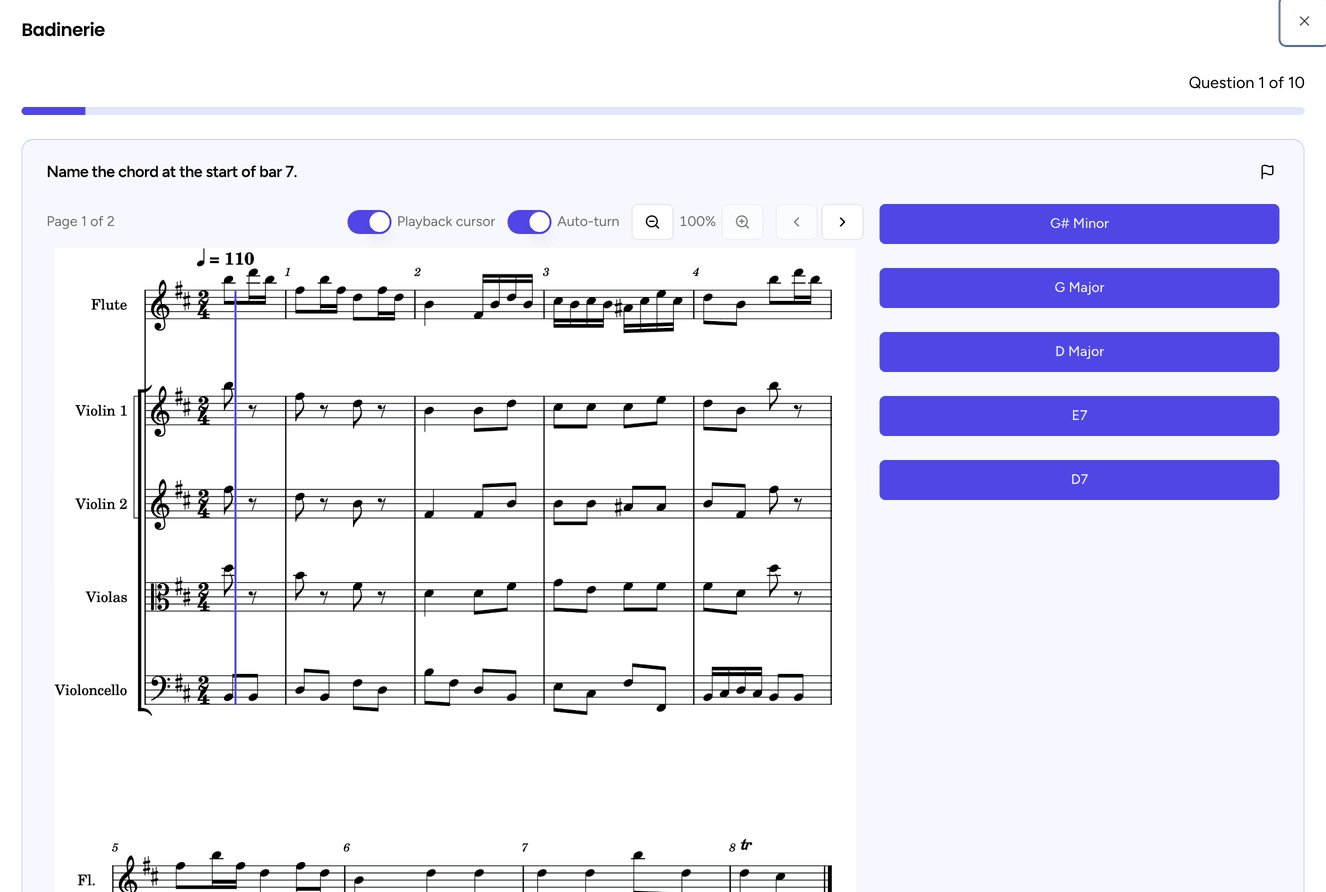 Eduqas GCSE Music revision quiz question