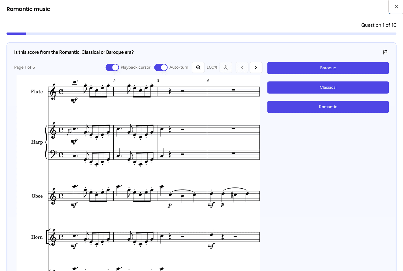 iGCSE Music revision quiz question