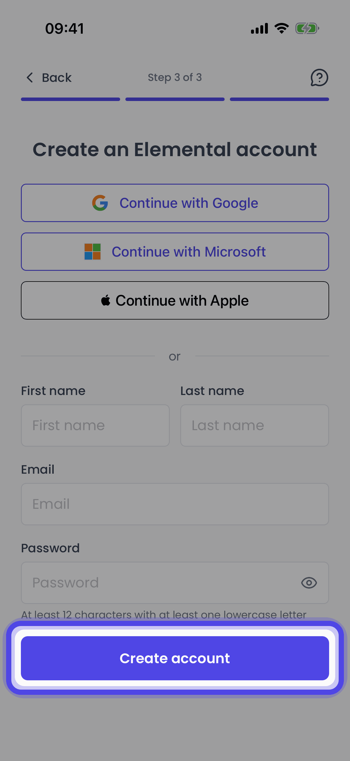 Fill In Your Details (mobile app)