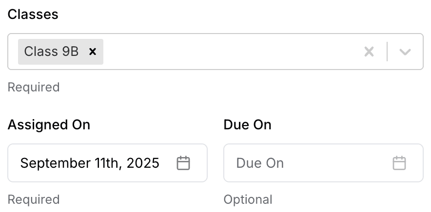 Assign Homework