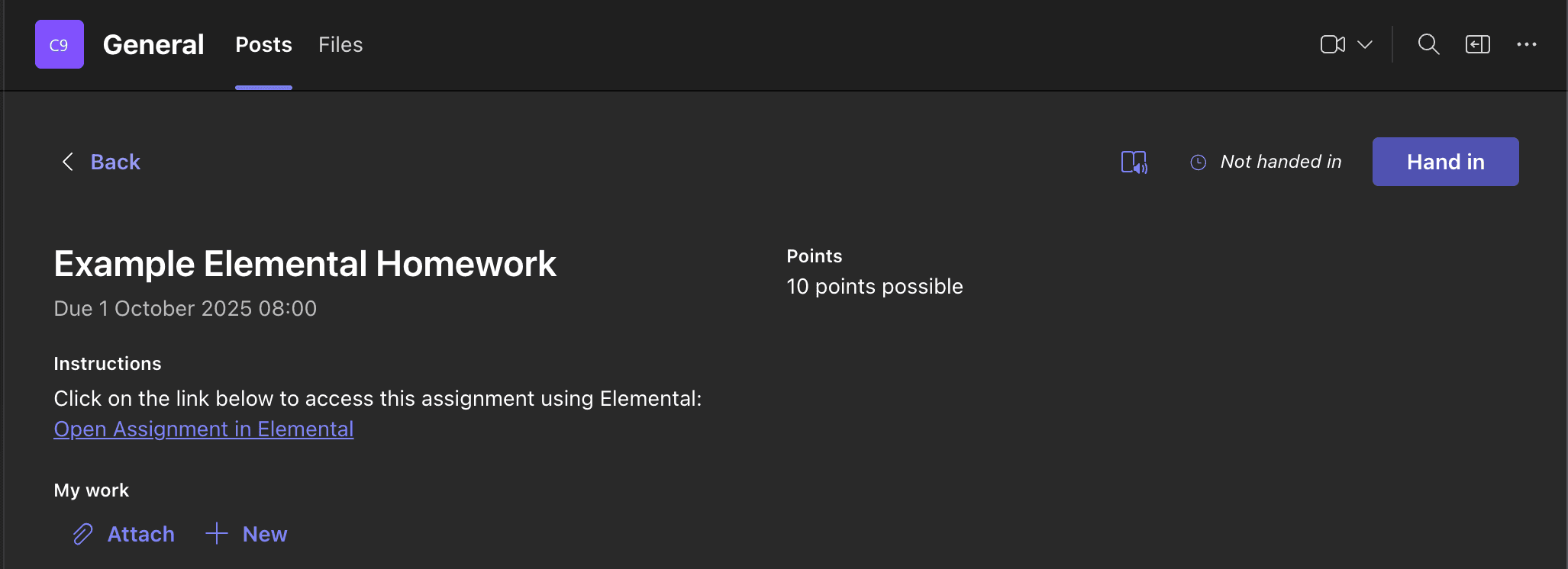 Preview the Student View in Microsoft Teams